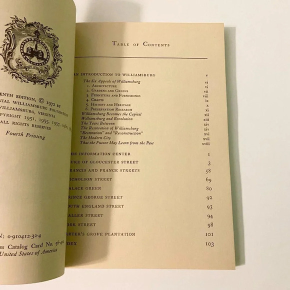 Vintage 1976 Colonial Williamsburg Official Guidebook and Map - Picture 7 of 16